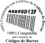 100% Compatible con Lectores de Cdigos de Barras